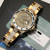 Rolex GMT Master II 116758SA Factory Set Diamond & Sapphire 18K Yellow Gold Second Hand Watch Collectors 16