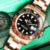 Rolex GMT-Master II 126715CHNR Root Beer 18K Rose Gold Second Hand Watch Collectors 3