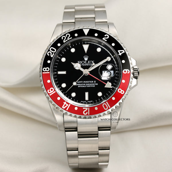 Rolex GMT-Master II 16710 Stainless Steel Coke Bezel Second Hand Watch Collectors 1