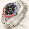 Rolex GMT-Master II 16710T Pepsi Stainless Steel Second Hand Watch Collectors 3