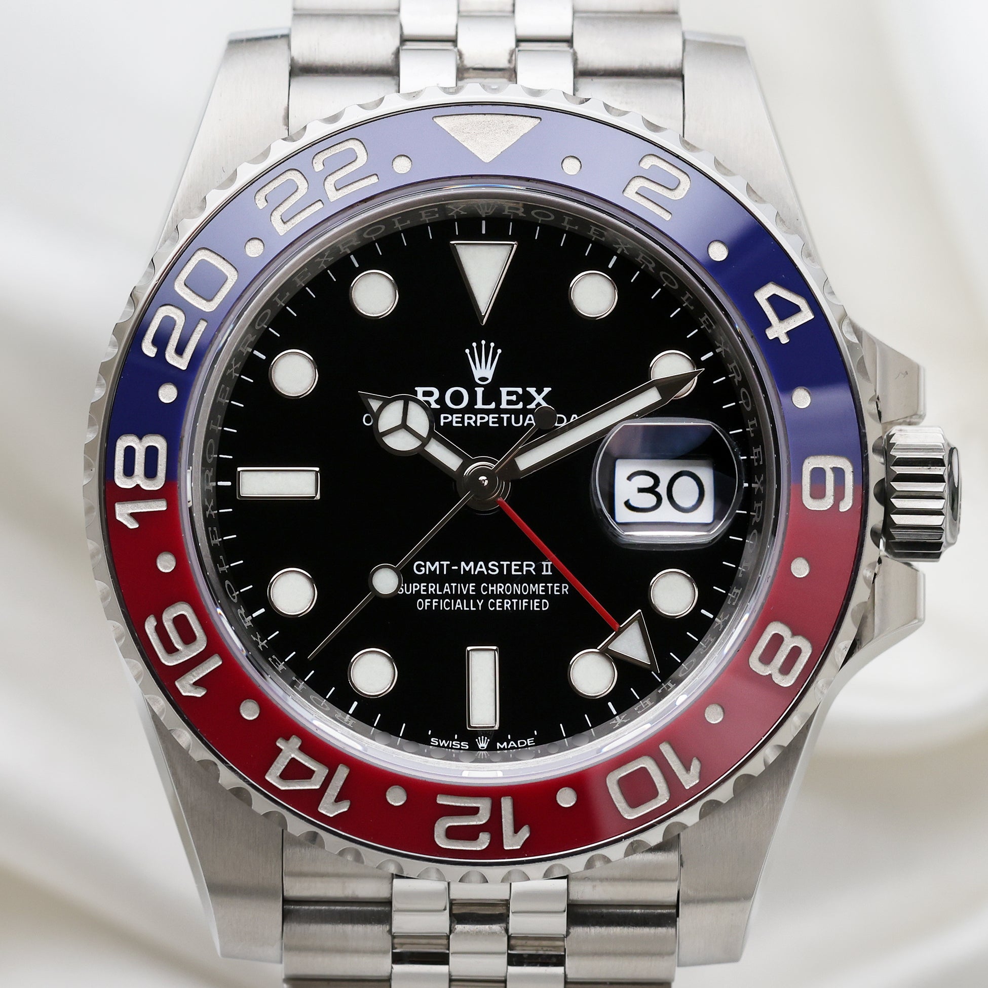 Rolex GMT-Master II Stainless Steel Pepsi Second Hand Watch Collectors 2