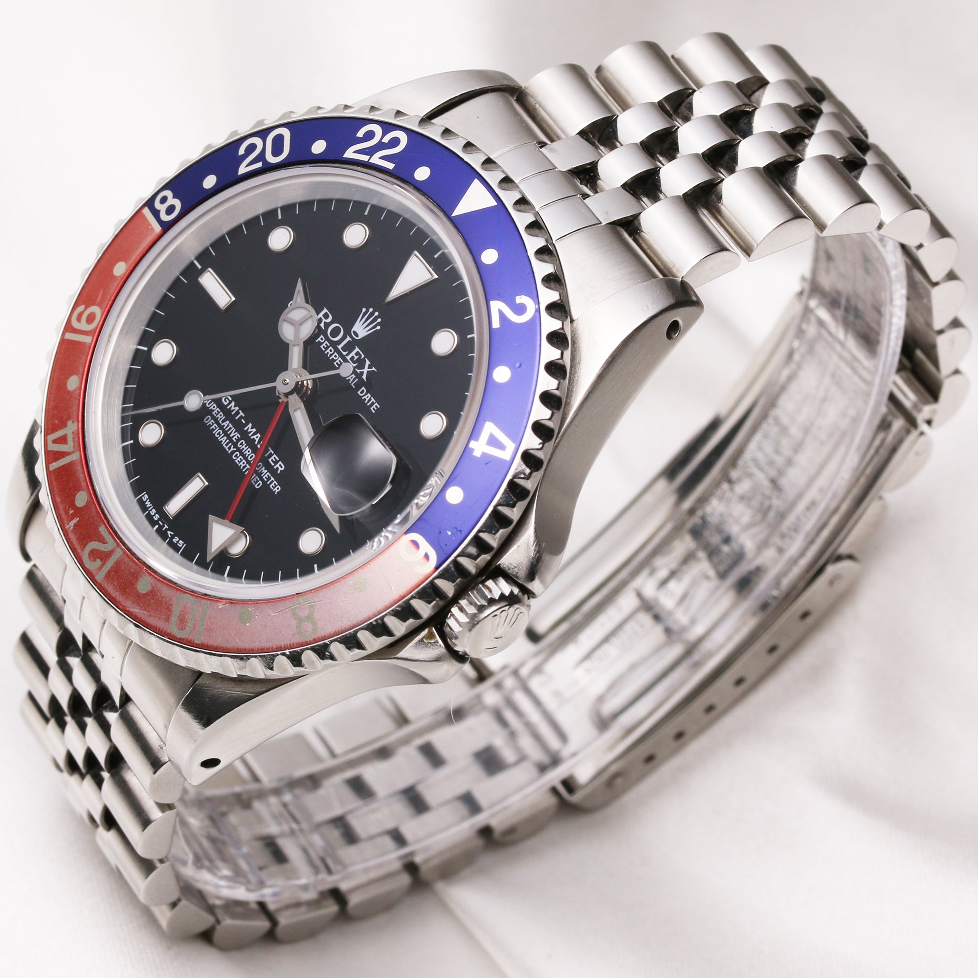 Rolex GMT-Master Pepsi Bezel 16700 Stainless Steel Second Hand Watch Collectors 3