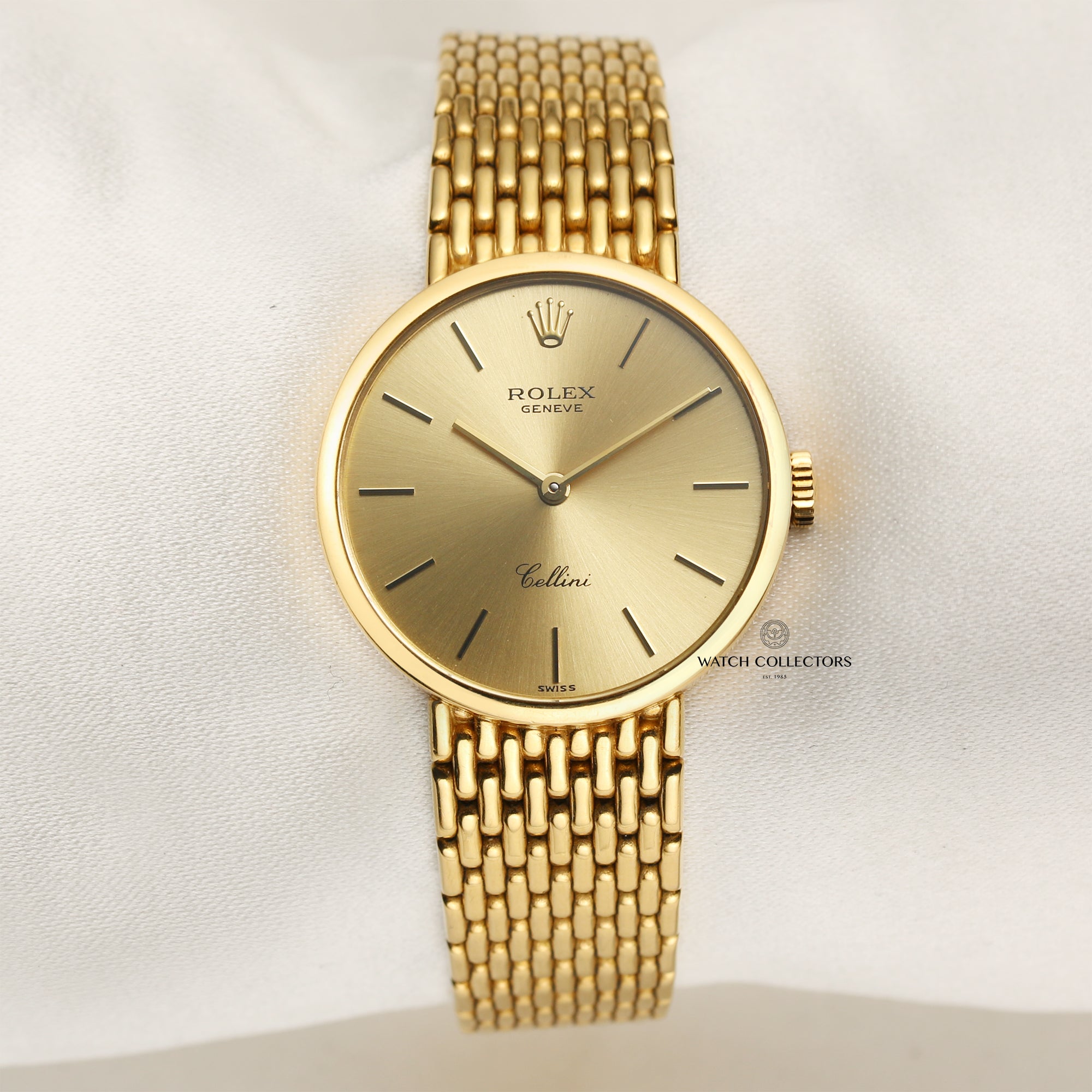 Rolex Lady Cellini 18K Yellow Gold Second Hand Watch Collectors 1