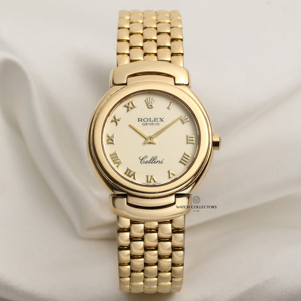 Rolex Lady Cellini 18K Yellow Gold Second Hand Watch Collectors 1