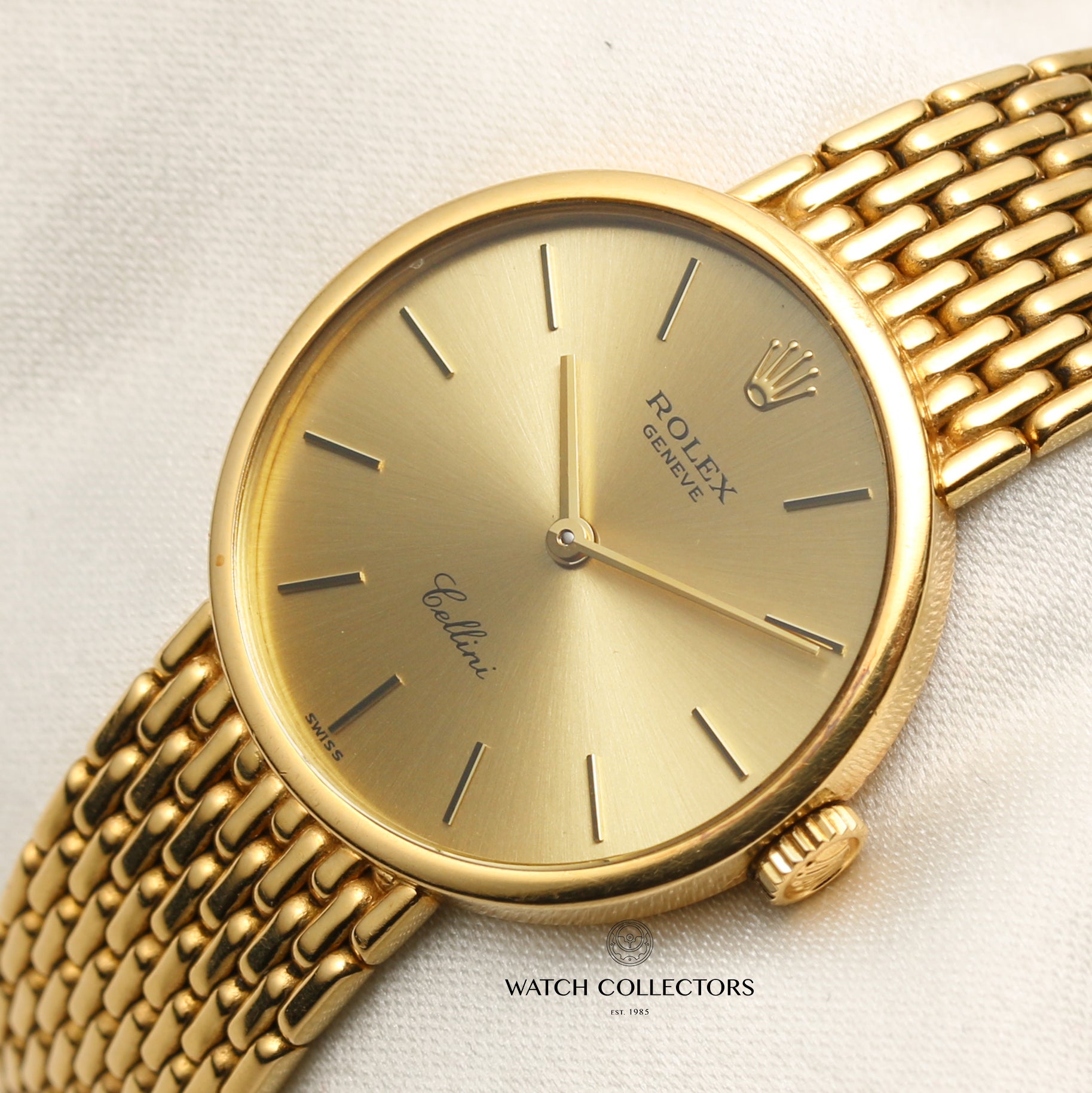 Rolex Lady Cellini 18K Yellow Gold Second Hand Watch Collectors 4
