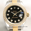 Rolex Lady DateJust 179133 Diamond Bezel & Dial Steel & Gold Second Hand Watch Collectors 2