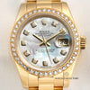 Rolex Lady DateJust 179138 MOP Diamond Dial 18K Yellow Gold Second Hand Watch Collectors 2