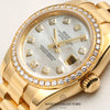 Rolex Lady DateJust 179138 MOP Diamond Dial 18K Yellow Gold Second Hand Watch Collectors 4
