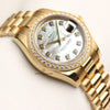 Rolex Lady DateJust 179138 MOP Diamond Dial 18K Yellow Gold Second Hand Watch Collectors 5