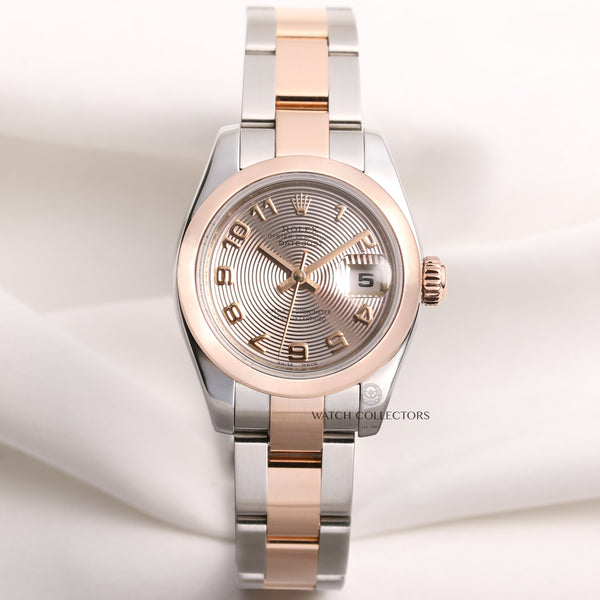 Rolex-Lady-DateJust-179161-Steel-Rose-Gold-Second-Hand-Watch-Collectors-1-1