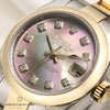 Rolex Lady DateJust 179163 Steel & Gold Smooth Bezel MOP Diamond Dial Second Hand Watch Collectors 5