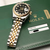 Rolex Lady DateJust 179173 Steel & Gold Diamond Dial Second Hand Watch Collectors 10