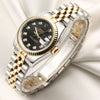 Rolex Lady DateJust 179173 Steel & Gold Diamond Dial Second Hand Watch Collectors 3