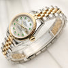 Rolex Lady DateJust 179173 Steel & Gold MOP Emerald Dial Second Hand Watch Collectors 3