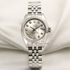 Rolex Lady DateJust 179174 Stainless Steel 18K White Gold Bezel Second Hand Watch Collectors 1