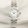 Rolex Lady DateJust 179174 Stainless Steel 18K White Gold Bezel Second Hand Watch Collectors 1