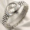 Rolex Lady DateJust 179174 Stainless Steel 18K White Gold Bezel Second Hand Watch Collectors 3