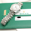 Rolex Lady DateJust 179174 Stainless Steel 18K White Gold Bezel Second Hand Watch Collectors 9