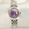 Rolex Lady DateJust 179174 Stainless Steel Pink MOP Diamond Dial Second hand Watch Collectors 1
