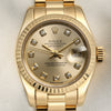 Rolex Lady DateJust 179178 18K Yellow Gold Champagne Diamond Dial Second Hand Watch Collectors 2