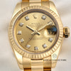 Rolex Lady DateJust 179178 18K Yellow Gold Diamond Dial Second Hand Watch Collectors 2