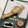 Rolex Lady DateJust 179178 18K Yellow Gold Diamond Dial Second Hand Watch Collectors 8