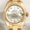Rolex Lady DateJust 179178 MOP Diamond Dial 18K Yellow Gold Second Hand Watch Collectors 2