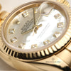 Rolex Lady DateJust 179178 MOP Diamond Dial 18K Yellow Gold Second Hand Watch Collectors 5