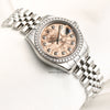 Rolex Lady DateJust 179384 Diamond Stainless Steel 18K White Gold Bezel Second Hand Watch Collectors 5