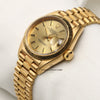 Rolex Lady DateJust 18K Yellow Gold Bark Finish Second Hand Watch Collectors 3