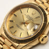 Rolex Lady DateJust 18K Yellow Gold Bark Finish Second Hand Watch Collectors 4