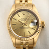 Rolex Lady DateJust 18K Yellow Gold Champagne Dial Second Hand Watch Collectors 2