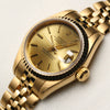 Rolex Lady DateJust 18K Yellow Gold Champagne Dial Second Hand Watch Collectors 4
