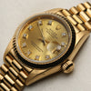 Rolex Lady DateJust 18K Yellow Gold Champagne Diamond Dial Second Hand Watch Collectors 4