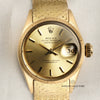 Rolex Lady DateJust 18K Yellow Gold Champagne Second Hand Watch Collectors 2