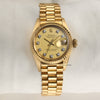 Rolex Lady DateJust 18K Yellow Gold Diamond Dial Second Hand Watch Collectors 1