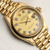 Rolex Lady DateJust 18K Yellow Gold Diamond Dial Second Hand Watch Collectors 5
