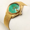 Rolex Lady DateJust 18K Yellow Gold Malachite Second Hand Watch Collectors 3