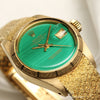 Rolex Lady DateJust 18K Yellow Gold Malachite Second Hand Watch Collectors 4