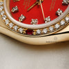 Rolex Lady DateJust 18K Yellow Gold Red Stella Diamond & Ruby Bezel Second Hand Watch Collectors 6