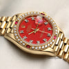 Rolex Lady DateJust 18K Yellow Gold Red Stella Diamond & Ruby Bezel Second Hand Watch Collectors 8