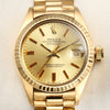 Rolex Lady DateJust 18K Yellow Gold Second Hand Watch COllectors 2