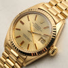 Rolex Lady DateJust 18K Yellow Gold Second Hand Watch COllectors 4