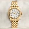 Rolex Lady DateJust 18K Yellow Gold Second Hand Watch Collectors 1