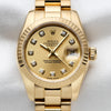 Rolex Lady DateJust 18K Yellow Gold Second Hand Watch Collectors 2