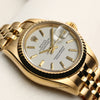 Rolex Lady DateJust 18K Yellow Gold Second Hand Watch Collectors 5