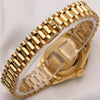 Rolex Lady DateJust 69068 18K Yellow Gold Diamond & Sapphire Second Hand Watch Collectors 7