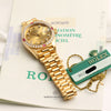 Rolex Lady DateJust 69068 Diamond Dial & Ruby Bezel 18K Yellow Gold Second Hand Watch Collectors 9