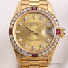 Rolex-Lady-DateJust-69068-Diamond-Ruby-18K-Yellow-Gold-Second-Hand-Watch-Collectors-2