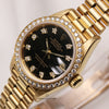 Rolex-Lady-DateJust-69138-18K-Yellow-Gold-Black-Diamond-Dial-Second-Hand-Watch-Collectors-3